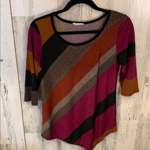 Striped tunic top
